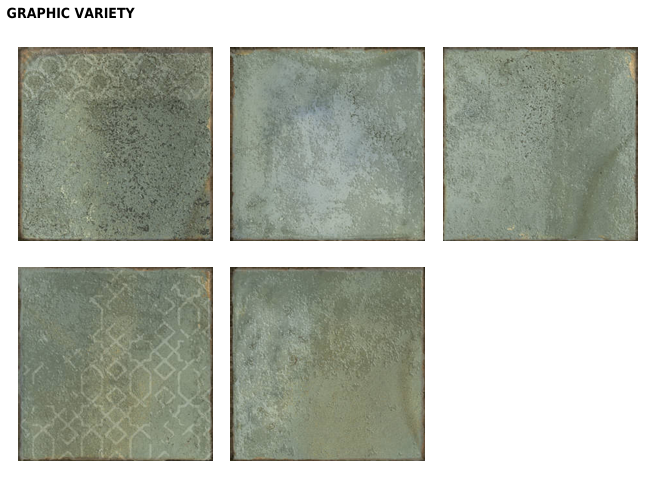 Austral Verde Spanish Rustic Green Porcelain Tile 10×10 Glossy Floor & Wall Tile
